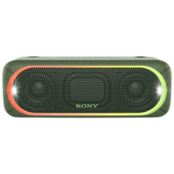 Sony SRS-XB30 Extra Bass Water-Resistant Bluetooth NFC Portable Speaker with LED Ring & Strobe Lighting Green